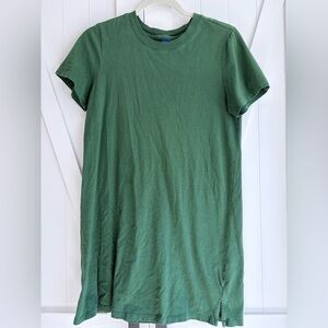 Old Navy Green Casual Short Sleeve T-Shirt Dress